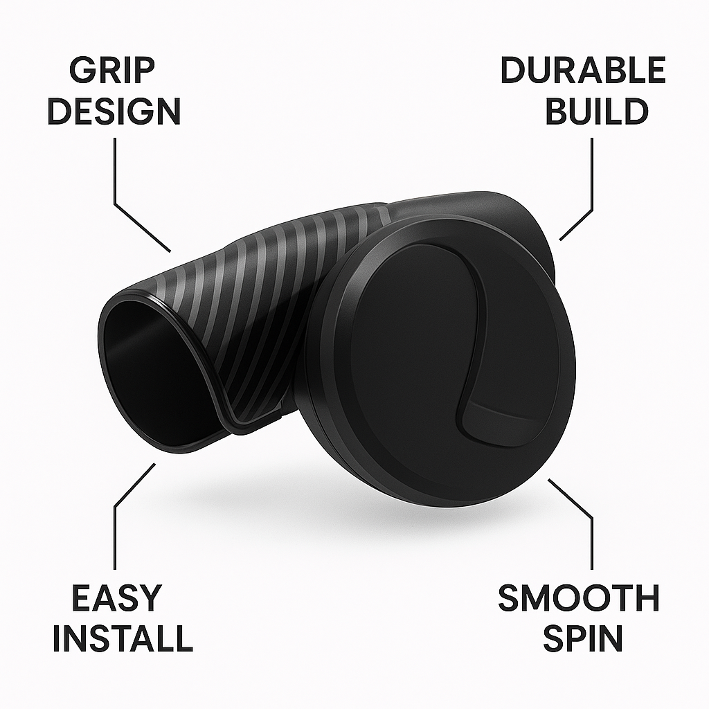Easy-Spin Steering Knob